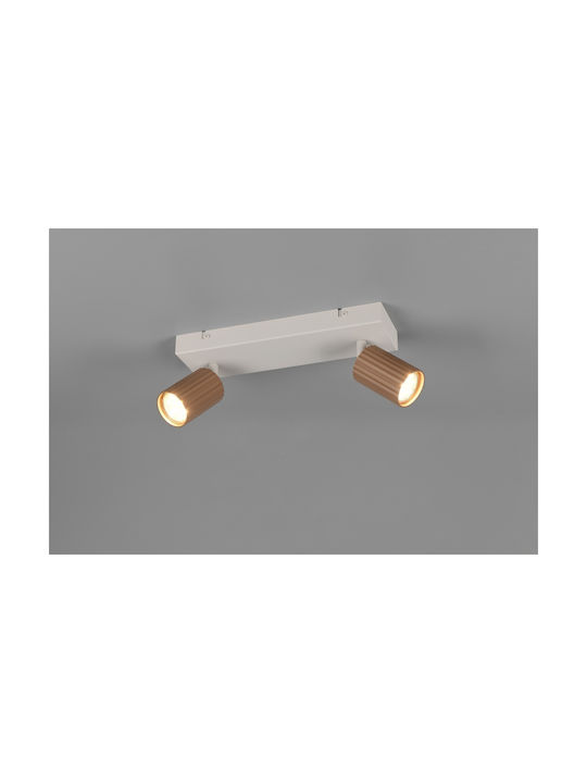 Trio Lighting Soka Σποτ σε Καφέ Χρώμα