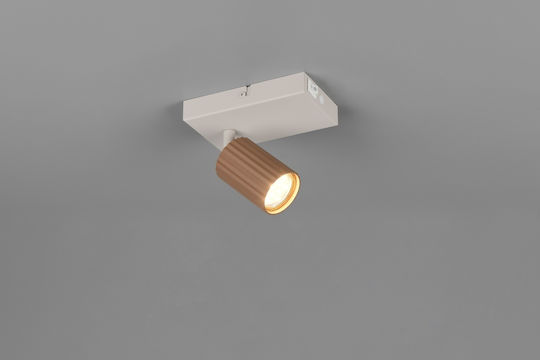 Trio Lighting Soka Σποτ σε Καφέ Χρώμα