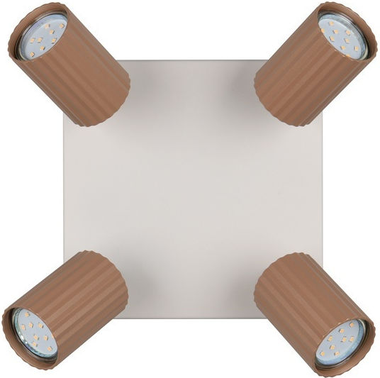 Trio Lighting Soka Σποτ σε Καφέ Χρώμα