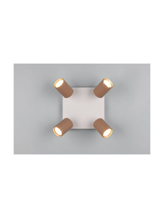 Trio Lighting Soka Σποτ σε Καφέ Χρώμα