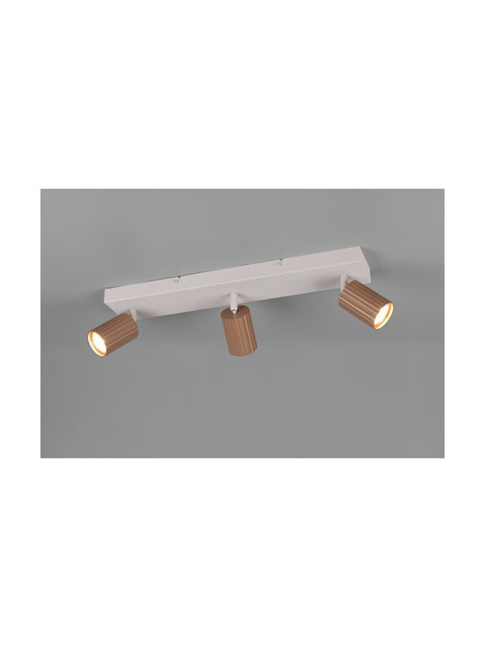 Trio Lighting Soka Σποτ σε Καφέ Χρώμα