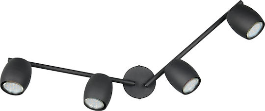 Trio Lighting Σποτ σε Μαύρο Χρώμα