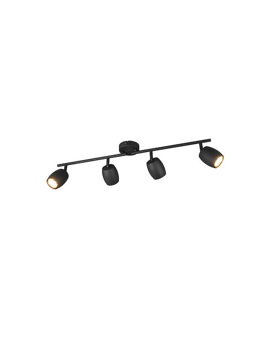 Trio Lighting Σποτ σε Μαύρο Χρώμα
