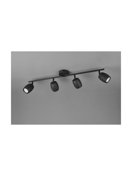 Trio Lighting Σποτ σε Μαύρο Χρώμα