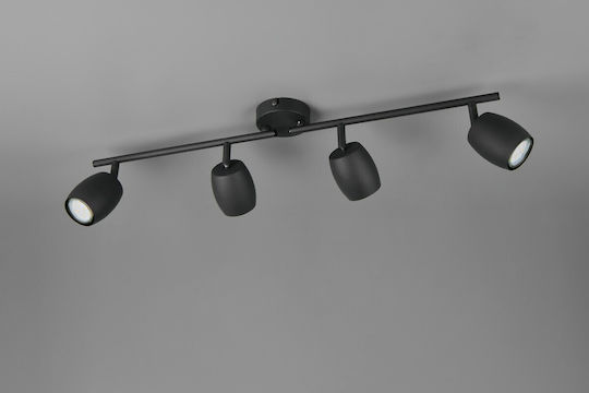 Trio Lighting Σποτ σε Μαύρο Χρώμα