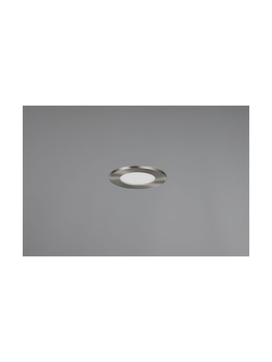 Trio Lighting Himal Plastic Spot Încorporat cu LED Integrat și Lumină Alb Natural Argintiu 1buc