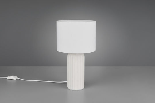 Trio Lighting Ceramic Table Lamp with White Shade and Base