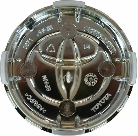 1τμχ Toyota Γνήσια Τάπα Κέντρο Ζάντας Avensis Verso 03'-08' 426030f010 Χρώμιο