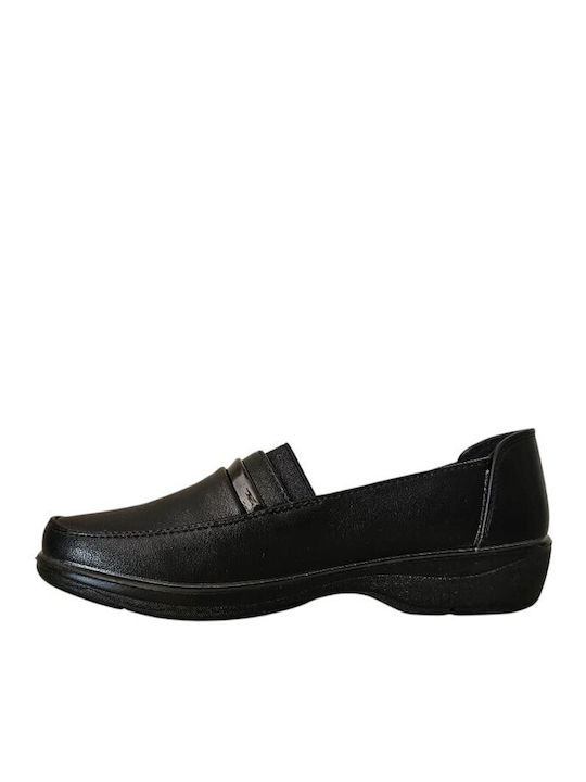 Anatomic Women's Leather Black Slip-Ons
