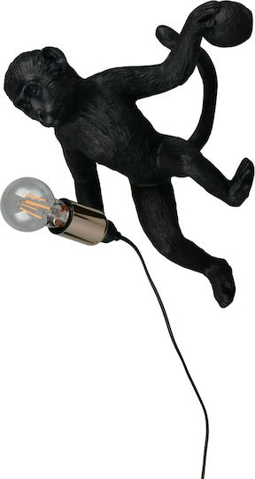 Trio Lighting Modern Black Wall Light 20cm