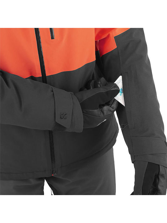 Salomon Men's Ski & Snowboard Jacket Orange LC2353500