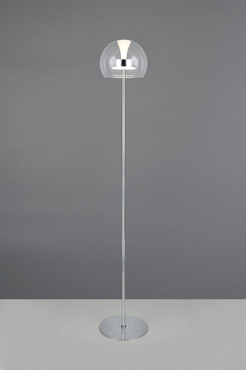 Trio Lighting Flynt Floor Lamp Silver