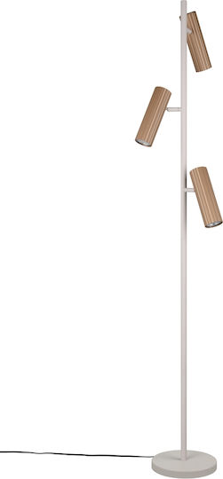 Trio Lighting Soka Подова Лампа Кафяв