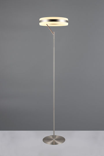 Trio Lighting Dios LED Floor Lamp Silver