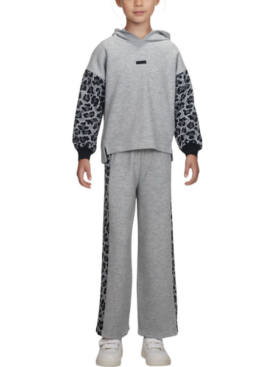 Kids' Set with Pants Winter 2pcs Gray Animal