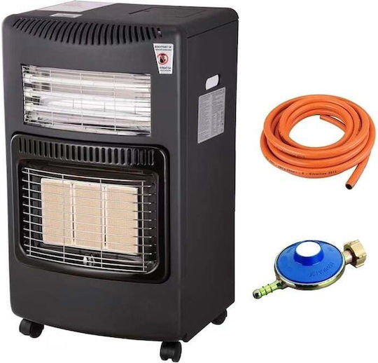 Ceramică Încălzitor gaz interior 4200W Negru 42x35x72cm