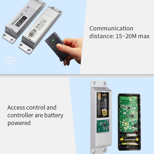 Electronic Lock Wireless in color Black