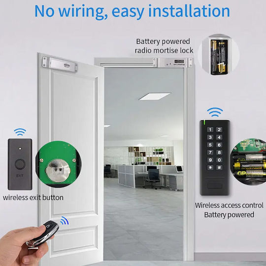 Electronic Lock Wireless in color Black