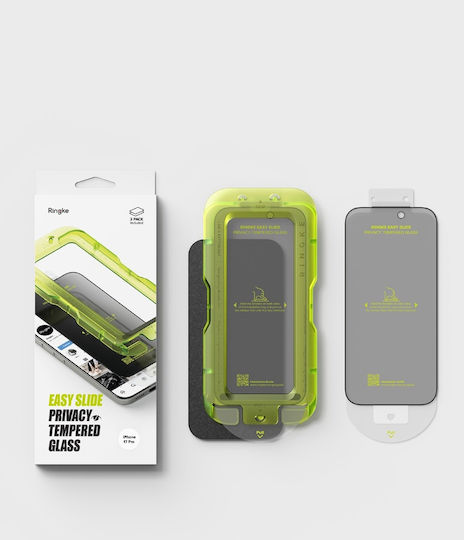 Ringke Easy Slide 2er Pack Für iPhone 17 Pro Datenschutz Displayschutzfolie