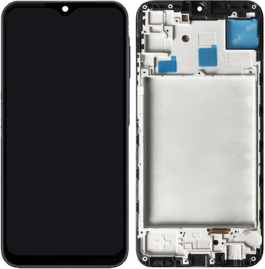 Samsung Screen with Touch Mechanism and Frame for Galaxy A15 (Black)