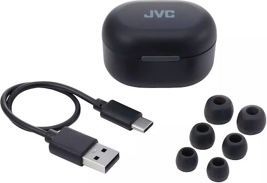 JVC HA-Z330T In-ear Bluetooth Handsfree Ακουστικά με Αντοχή στον Ιδρώτα και Θήκη Φόρτισης Μαύρα
