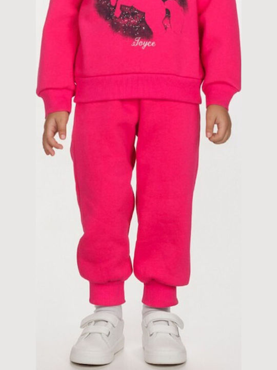 Kids Tracksuit Set With Fuchsia Top 2 Pieces