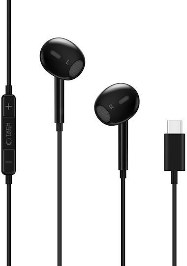 Tech-Protect Ultraboost Core G2 In-ear Handsfree Ακουστικά με Βύσμα USB-C Μαύρο