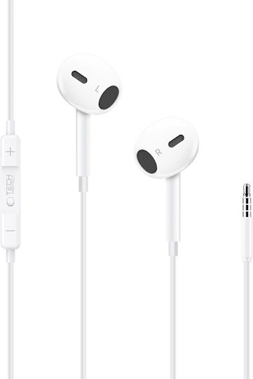 Tech-Protect Ultraboost Core G2 In-ear Handsfree Headphones with Connector 3.5mm White