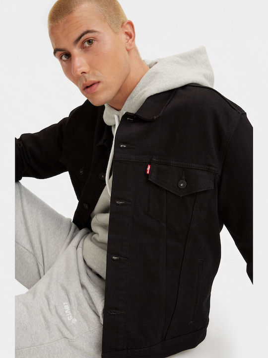 Trucker Denim Jacket Black