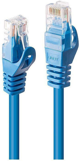 Lindy U/UTP Кат.6 (Gigabit) Мрежов Кабел Ethernet 3м Син