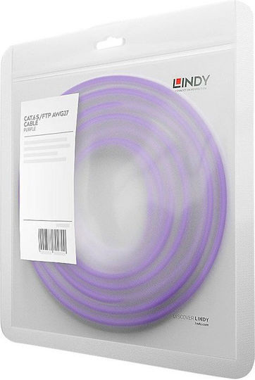 Lindy S/FTP Cat.6 Gigabit Ethernet Network Cable 10m Purple