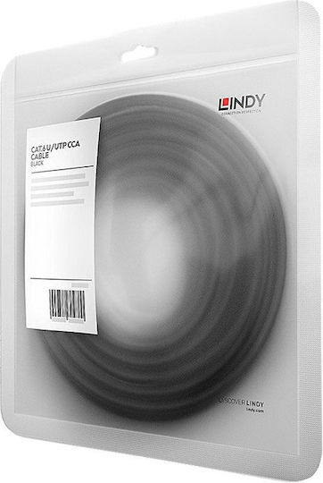 Lindy U/UTP Kat.6 Ethernet Netzwerkkabel 5m Schwarzes