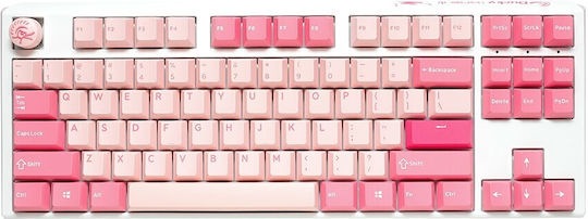 Ducky One 3 TKL Gossamer Gaming Mechanical Keyboard Tenkeyless with Cherry MX Blue switches (English US) Pink