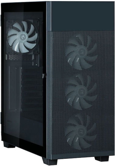 S5 Neo Gaming Midi Tower Computer Case with Side Window Black