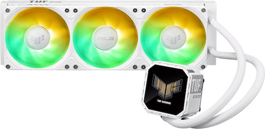 Asus TUF GAMING LC III 360 Охлаждане AIO CPU с 3 Вентилатора 120mm и ARGB Осветление Бял