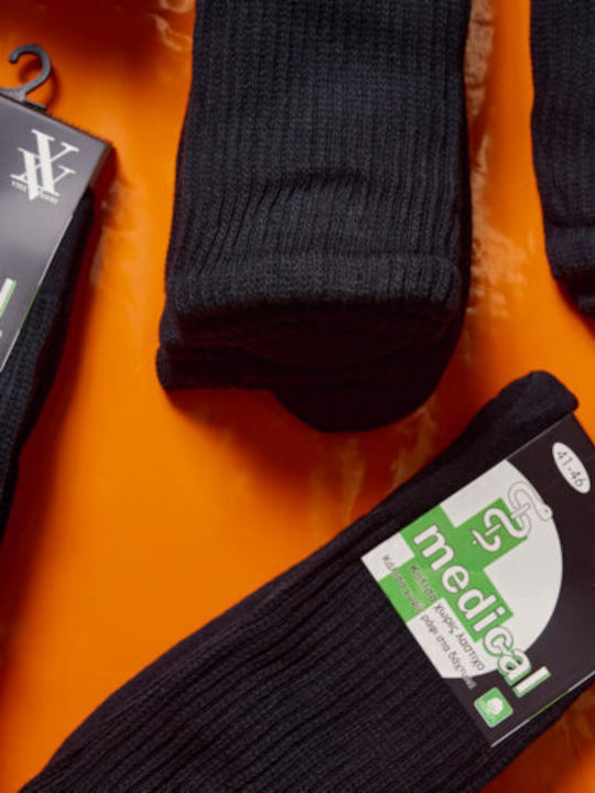 Vtex Socks Ανδρικές Κάλτσες Μαύρες 6Pack Vtex Socks Ανδρικές Κάλτσες Μαύρες 6Pack