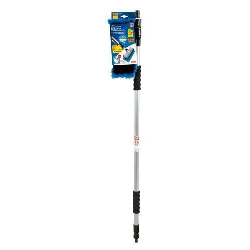Bi-level Washing Brush with Telescopic Handle 120-220cm and Water Supply