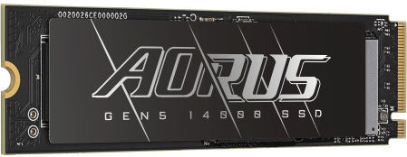 Gigabyte AORUS Gen5 14000 SSD 4TB M.2 Type with PCI Express 5.0 Connection AG514K4TB