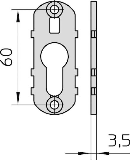 Viro Defender Lock Aluminium doors Gold