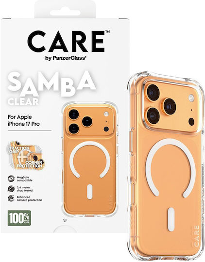Care By Panzerglass Fashionable Case Samba Transparent W White Magsafe Iphone 17 Pro