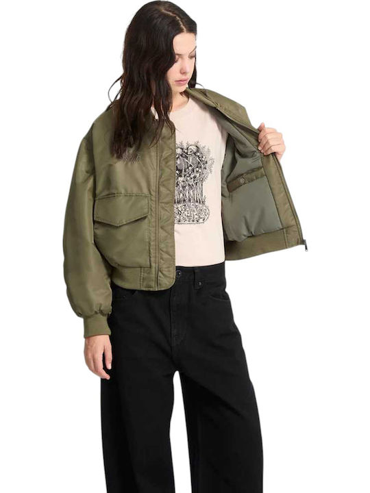 Vaderetro Γυναικείο Μπουφάν για Χειμώνα Khaki