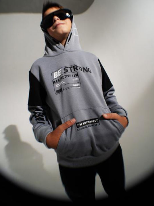 Kids Sweatpants Set Grey 2pcs