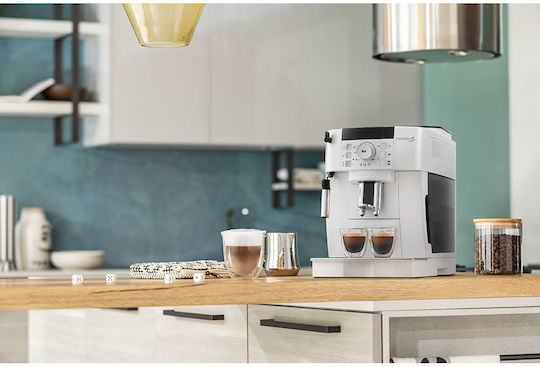 De'Longhi Magnifica Start Αυτόματη Μηχανή Espresso 1450W Πίεσης 15bar με Μύλο Άλεσης Λευκή