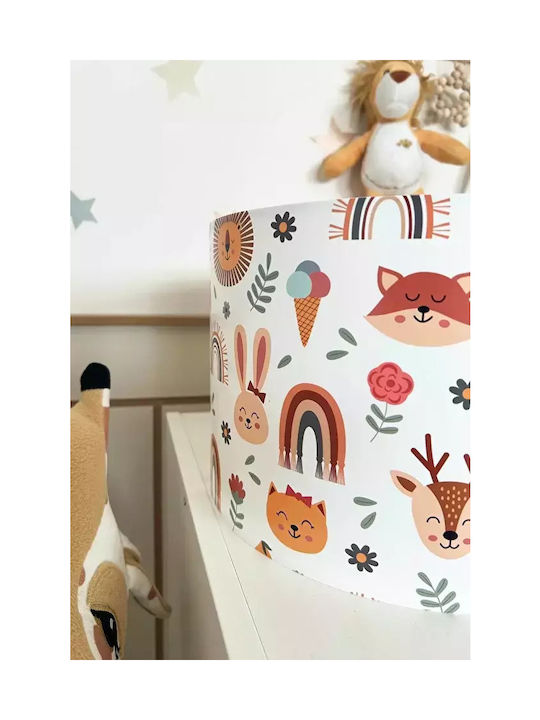 Lumini De Tavan Pentru Copii Curcubeu Și Animăluțe 55 X 30 Cm