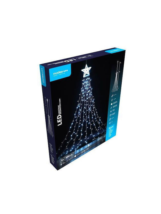 300 Lights LED 3m. Cold White in String 1pcs