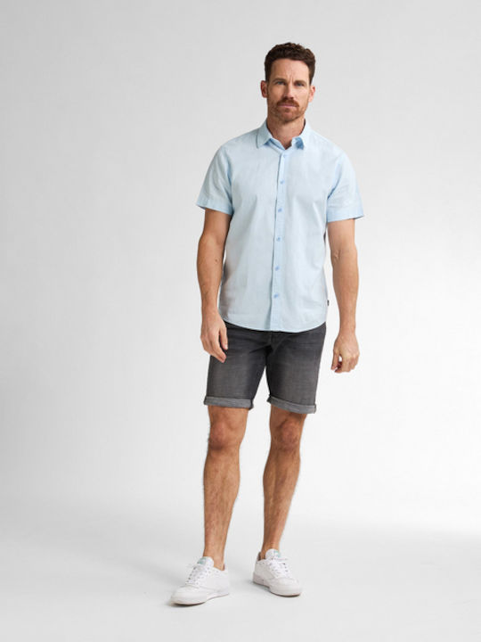 Short-sleeved Shirt Sky Blue