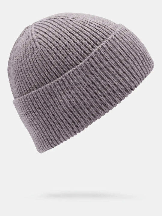 Full Beanie Γυναικείος Σκούφος Πλεκτός σε Μωβ χρώμα