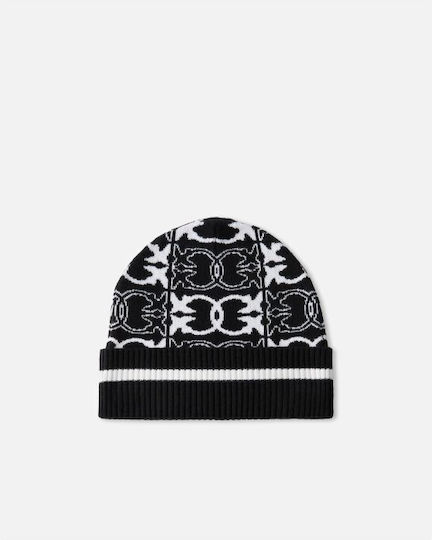 Beanie Unisex Σκούφος Πλεκτός σε Μαύρο χρώμα