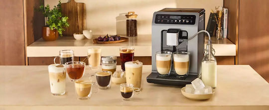Krups Automatic Espresso Machine 1450W Pressure 15bar with Grinder Brown EA898G