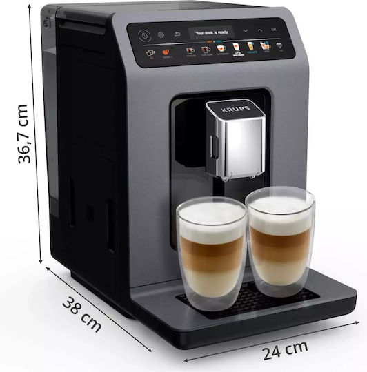 Krups Automatic Espresso Machine 1450W Pressure 15bar with Grinder Brown EA898G